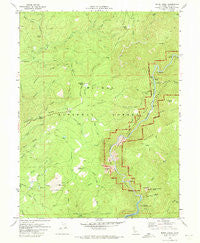 Brush Creek California Historical topographic map, 1:24000 scale, 7.5 X 7.5 Minute, Year 1970