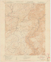Brush Creek California Historical topographic map, 1:24000 scale, 7.5 X 7.5 Minute, Year 1949