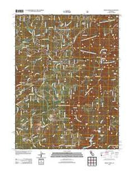Brush Creek California Historical topographic map, 1:24000 scale, 7.5 X 7.5 Minute, Year 2012