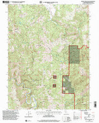 Brushy Mountain California Historical topographic map, 1:24000 scale, 7.5 X 7.5 Minute, Year 1996
