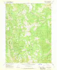 Brushy Mtn California Historical topographic map, 1:24000 scale, 7.5 X 7.5 Minute, Year 1966