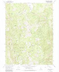 Brushy Mtn California Historical topographic map, 1:24000 scale, 7.5 X 7.5 Minute, Year 1966
