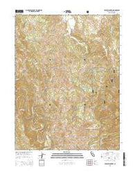 Brushy Mountain California Current topographic map, 1:24000 scale, 7.5 X 7.5 Minute, Year 2015