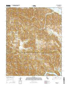 Bryson California Current topographic map, 1:24000 scale, 7.5 X 7.5 Minute, Year 2015