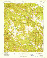 Bryson California Historical topographic map, 1:24000 scale, 7.5 X 7.5 Minute, Year 1949