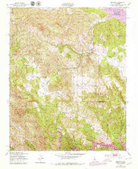 Bryson California Historical topographic map, 1:24000 scale, 7.5 X 7.5 Minute, Year 1949
