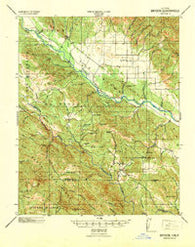 Bryson California Historical topographic map, 1:62500 scale, 15 X 15 Minute, Year 1941