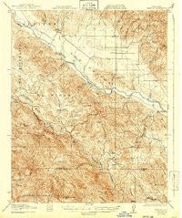 Bryson California Historical topographic map, 1:62500 scale, 15 X 15 Minute, Year 1919