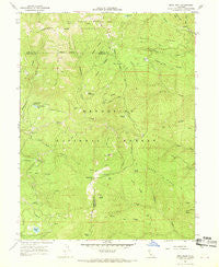 Buck Rock California Historical topographic map, 1:24000 scale, 7.5 X 7.5 Minute, Year 1967
