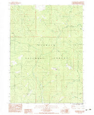 Buckhorn Bally California Historical topographic map, 1:24000 scale, 7.5 X 7.5 Minute, Year 1983