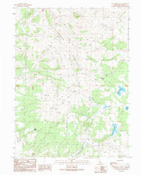 Buckhorn Lake California Historical topographic map, 1:24000 scale, 7.5 X 7.5 Minute, Year 1989