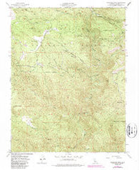 Buckhorn Peak California Historical topographic map, 1:24000 scale, 7.5 X 7.5 Minute, Year 1947