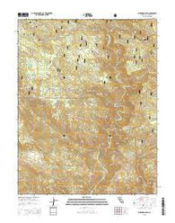 Buckhorn Peak California Current topographic map, 1:24000 scale, 7.5 X 7.5 Minute, Year 2015