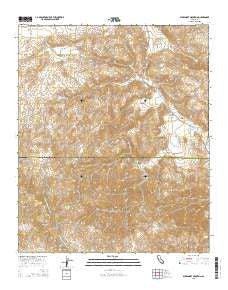Bucksnort Mountain California Current topographic map, 1:24000 scale, 7.5 X 7.5 Minute, Year 2015
