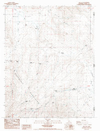 Bull Flat California Historical topographic map, 1:24000 scale, 7.5 X 7.5 Minute, Year 1988
