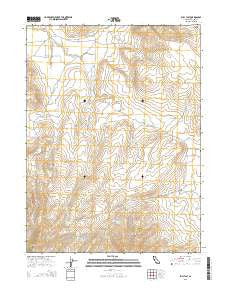 Bull Flat California Current topographic map, 1:24000 scale, 7.5 X 7.5 Minute, Year 2015