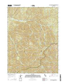 Bully Choop Mountain California Current topographic map, 1:24000 scale, 7.5 X 7.5 Minute, Year 2015