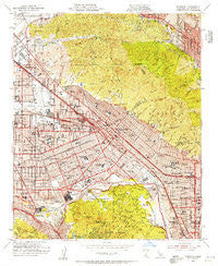Burbank California Historical topographic map, 1:24000 scale, 7.5 X 7.5 Minute, Year 1953