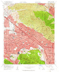Burbank California Historical topographic map, 1:24000 scale, 7.5 X 7.5 Minute, Year 1953