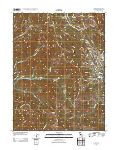Burbeck California Historical topographic map, 1:24000 scale, 7.5 X 7.5 Minute, Year 2012