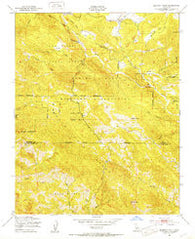 Burnett Peak California Historical topographic map, 1:24000 scale, 7.5 X 7.5 Minute, Year 1949