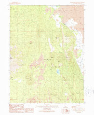 Burney Mountain East California Historical topographic map, 1:24000 scale, 7.5 X 7.5 Minute, Year 1990