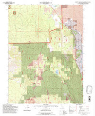 Burney Mountain East California Historical topographic map, 1:24000 scale, 7.5 X 7.5 Minute, Year 1995