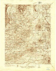 Burney California Historical topographic map, 1:96000 scale, 30 X 30 Minute, Year 1935