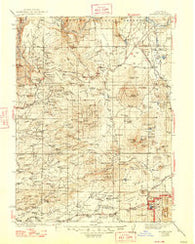 Burney California Historical topographic map, 1:125000 scale, 30 X 30 Minute, Year 1939