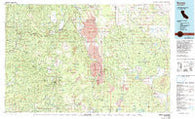 Burney California Historical topographic map, 1:100000 scale, 30 X 60 Minute, Year 1976