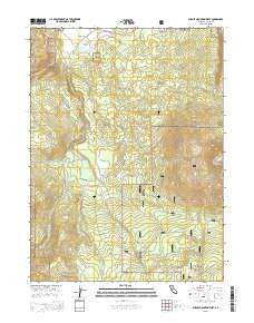 Burney Mountain West California Current topographic map, 1:24000 scale, 7.5 X 7.5 Minute, Year 2015