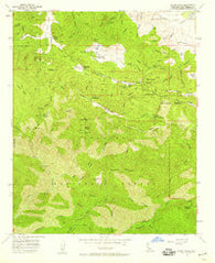 Burnt Peak California Historical topographic map, 1:24000 scale, 7.5 X 7.5 Minute, Year 1958