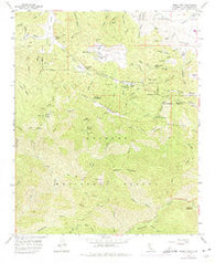 Burnt Peak California Historical topographic map, 1:24000 scale, 7.5 X 7.5 Minute, Year 1958