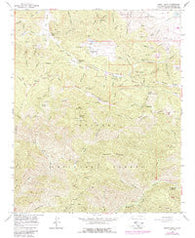 Burnt Peak California Historical topographic map, 1:24000 scale, 7.5 X 7.5 Minute, Year 1958