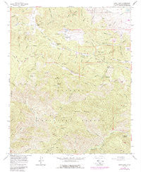 Burnt Peak California Historical topographic map, 1:24000 scale, 7.5 X 7.5 Minute, Year 1958