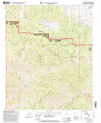 Burnt Peak California Historical topographic map, 1:24000 scale, 7.5 X 7.5 Minute, Year 1995
