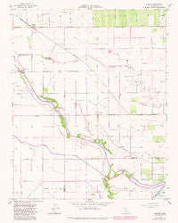 Burrel California Historical topographic map, 1:24000 scale, 7.5 X 7.5 Minute, Year 1954