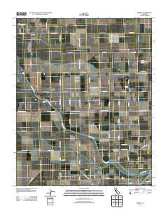 Burrel California Historical topographic map, 1:24000 scale, 7.5 X 7.5 Minute, Year 2012