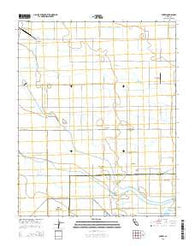 Burrel California Current topographic map, 1:24000 scale, 7.5 X 7.5 Minute, Year 2015