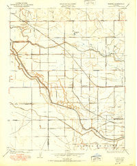 Burrel California Historical topographic map, 1:24000 scale, 7.5 X 7.5 Minute, Year 1950