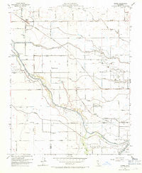 Burrel California Historical topographic map, 1:24000 scale, 7.5 X 7.5 Minute, Year 1954