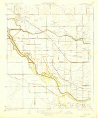Burrel California Historical topographic map, 1:31680 scale, 7.5 X 7.5 Minute, Year 1927