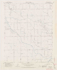Burrel California Historical topographic map, 1:24000 scale, 7.5 X 7.5 Minute, Year 1954