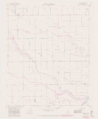 Burrel California Historical topographic map, 1:24000 scale, 7.5 X 7.5 Minute, Year 1954