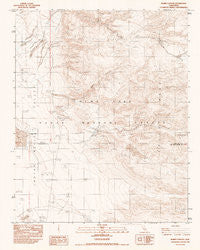Burro Canyon California Historical topographic map, 1:24000 scale, 7.5 X 7.5 Minute, Year 1982
