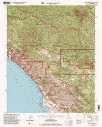 Burro Mountain California Historical topographic map, 1:24000 scale, 7.5 X 7.5 Minute, Year 1995