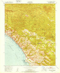 Burro Mountain California Historical topographic map, 1:24000 scale, 7.5 X 7.5 Minute, Year 1949