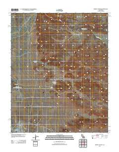 Burro Canyon California Historical topographic map, 1:24000 scale, 7.5 X 7.5 Minute, Year 2012