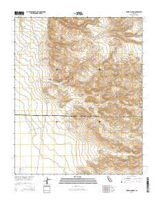 Burro Canyon California Current topographic map, 1:24000 scale, 7.5 X 7.5 Minute, Year 2015