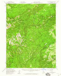 Butte Meadows California Historical topographic map, 1:62500 scale, 15 X 15 Minute, Year 1958